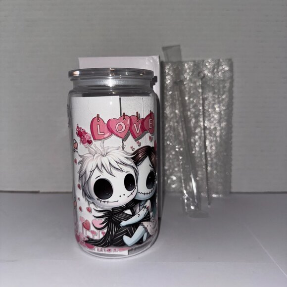 Halloween Love Dolls 16 Oz Plastic Cup, With Love hearts - Picture 2 of 11